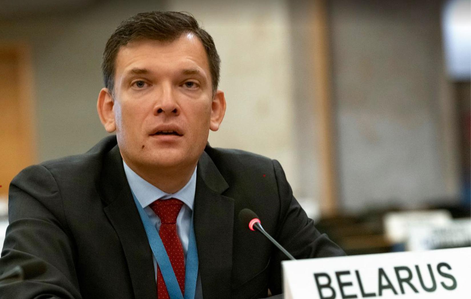 Yury Ambrazevich, Permanent Representative of Belarus to the UN Office at Geneva. 