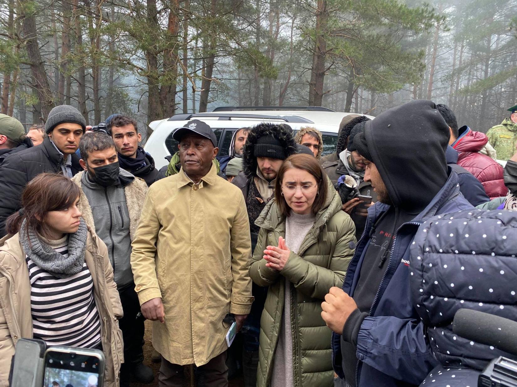When visiting the camp IOM and UNHCR representatives were able to talk to the migrants and provide the trustworthy information on possible options available to them 